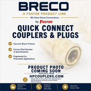 Breco B-4150-5, 3/4" Pioneer AG Interchange Ball-Valve Hydraulic Coupler x 3/4"-14 Female NPT, 4000 Series, Agricultural, Steel