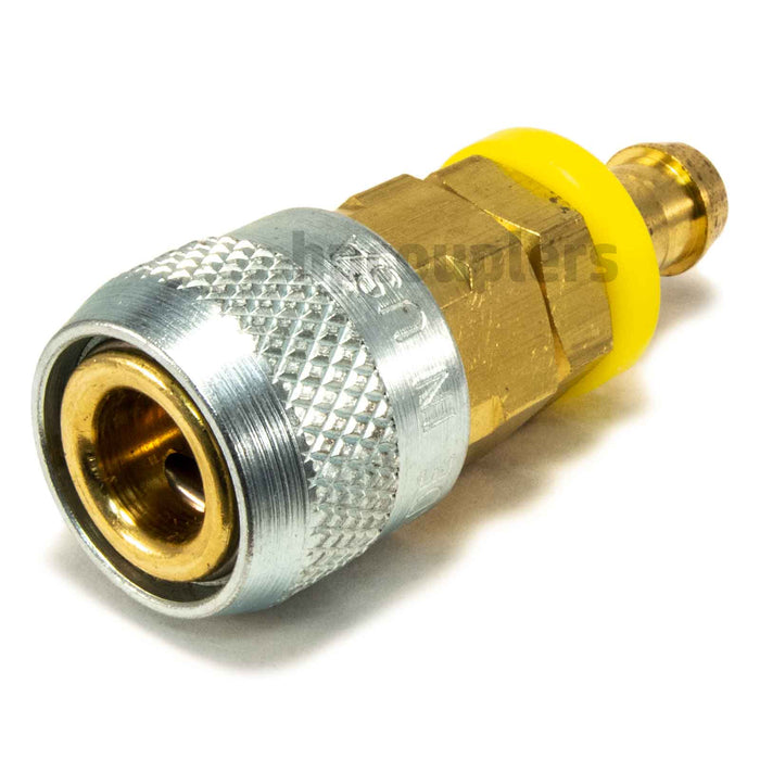 Foster 310-1814, Aro 310 Series, Coupler, Automatic, 1/2" Push-On Hose Barb, Brass, Steel