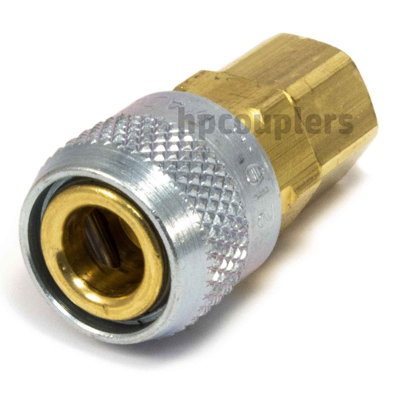 Foster 310-4004, Aro 310 Series, Coupler, Automatic, 1/4" Female NPT, Brass, Steel