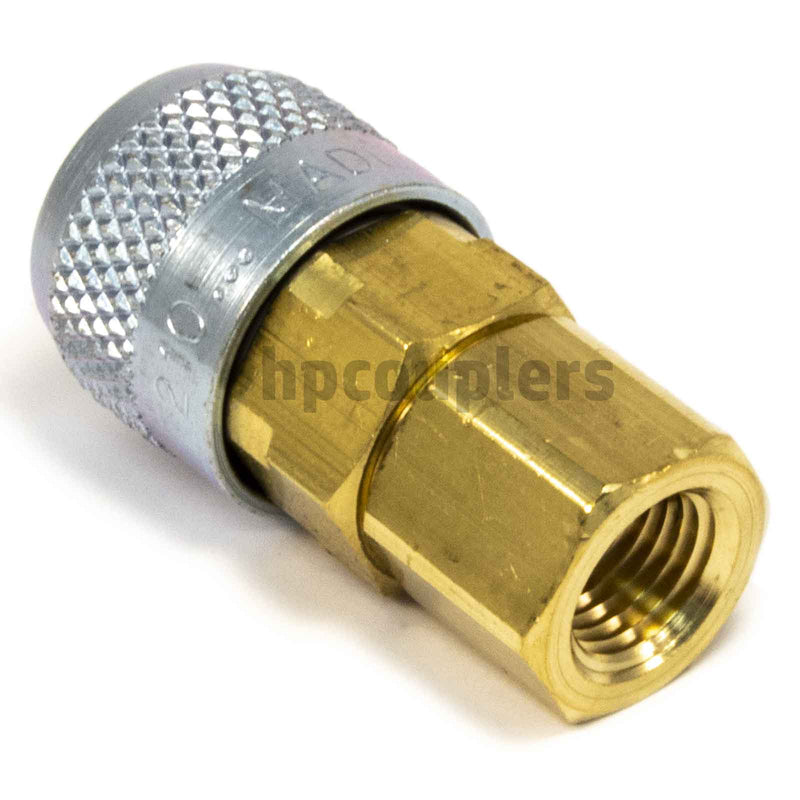 Foster 310-4004, Aro 310 Series, Coupler, Automatic, 1/4" Female NPT, Brass, Steel