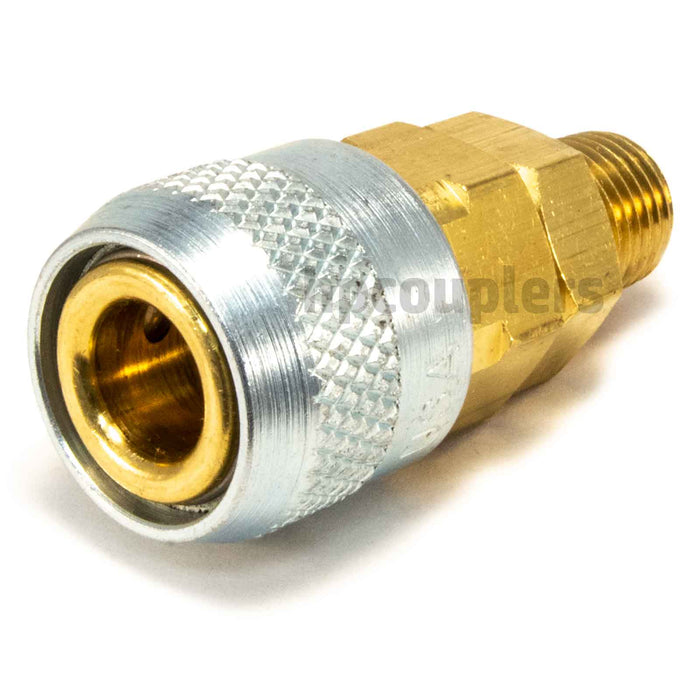 Foster 310-4504, Aro 310 Series, Coupler, Automatic, 1/2" Male NPT, Brass, Steel