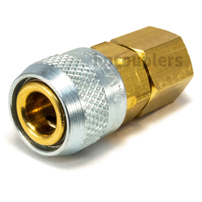 Foster 310-4404, Aro 310 Series, Coupler, Automatic, 1/2" Female NPT, Brass, Steel
