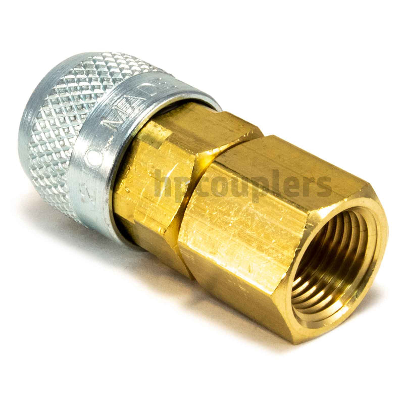 Foster 310-4204, Aro 310 Series, Coupler, Automatic, 3/8" Female NPT, Brass, Steel