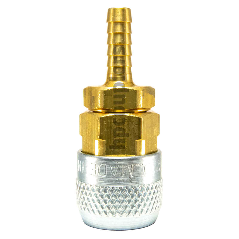 Foster 210-3653, Aro 210 Series, Coupler, Automatic, 1/4" Hose Barb, Brass, Steel