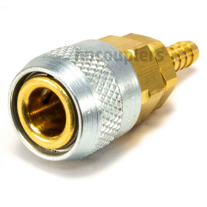 Foster 210-3653, Aro 210 Series, Coupler, Automatic, 1/4" Hose Barb, Brass, Steel