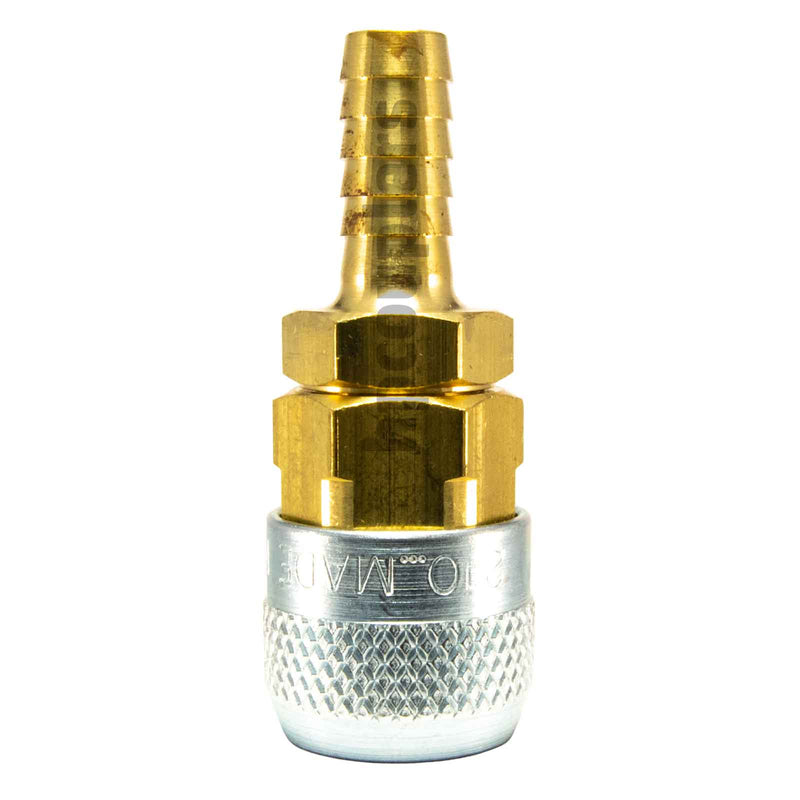 Foster 310-4704, Aro 310 Series, Coupler, Automatic, 5/16" Hose Barb, Brass, Steel