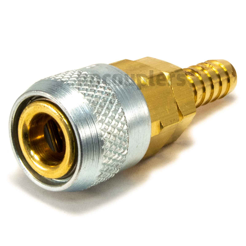 Foster 310-4804, Aro 310 Series, Coupler, Automatic, 3/8" Hose Barb, Brass, Steel