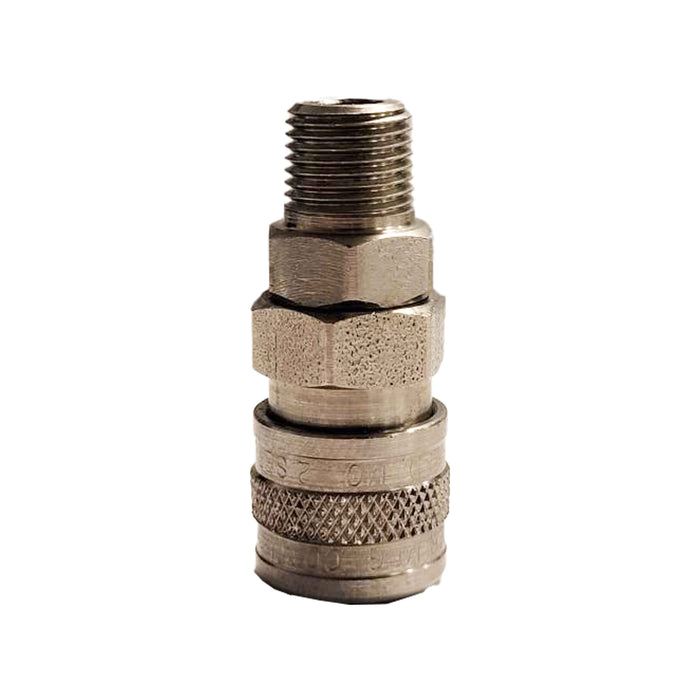 Foster 2202S/S, 2 Series, Industrial Coupler, Manual, 1/8" Male NPT, Brass, Stainless Steel