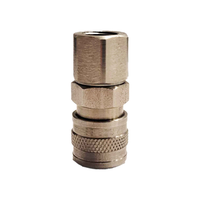 Foster 2302S/S, 2 Series, Industrial Coupler, Manual, 1/8" Female NPT, Brass, Stainless Steel