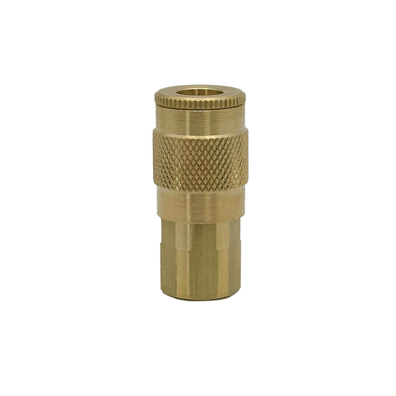 Dixon Valve And Coupling Air Hose Fittings, Manual Quick Coupler, Tru-Flate, T Type, 1/4" Coupler x 1/4" Female Thread NPT, 2JF2-B