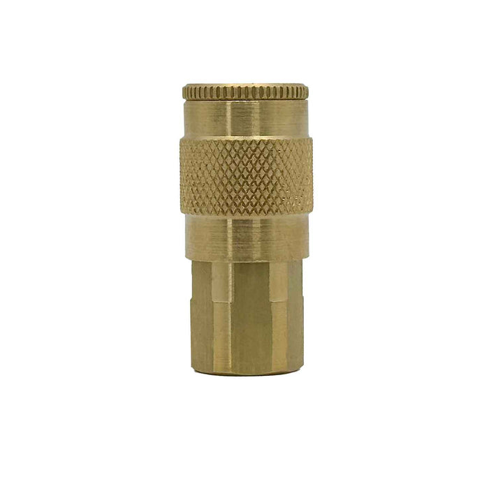 Dixon Valve And Coupling Air Hose Fittings, Manual Quick Coupler, Tru-Flate, T Type, 1/4" Coupler x 1/4" Female Thread NPT, 2JF2-B