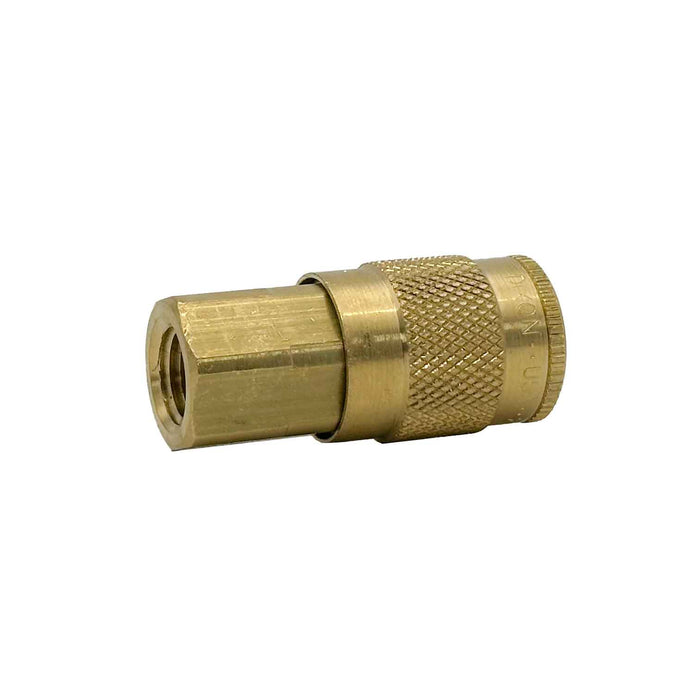 Dixon Valve And Coupling Air Hose Fittings, Manual Quick Coupler, Tru-Flate, T Type, 1/4" Coupler x 1/4" Female Thread NPT, 2JF2-B