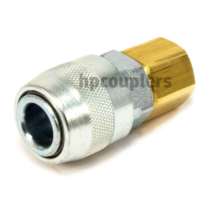 Foster 2803GS, 3 Series, Industrial Coupler, Automatic, 1/8" Female NPT, Brass, Steel