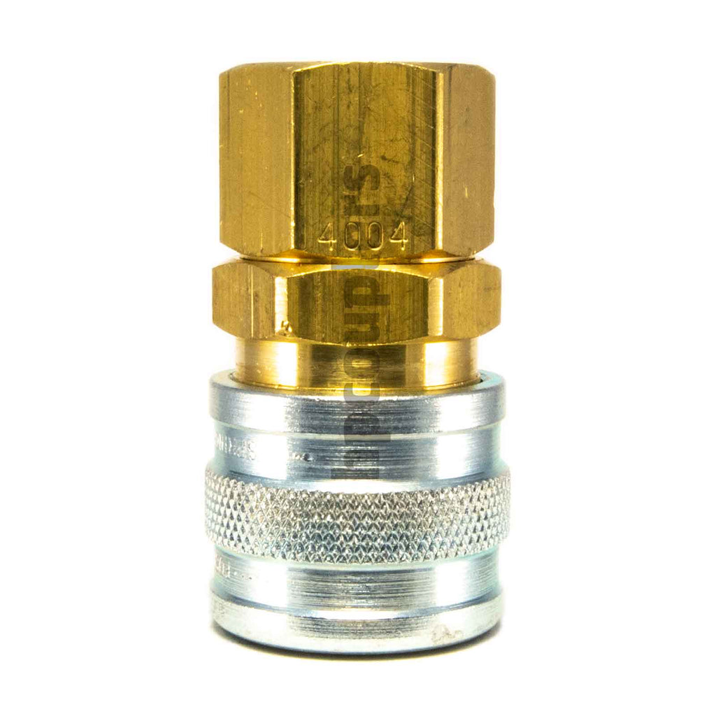 Foster 4 Series Quick Coupler Set – 3/8" Body NPT & Push-On Barb, Brass