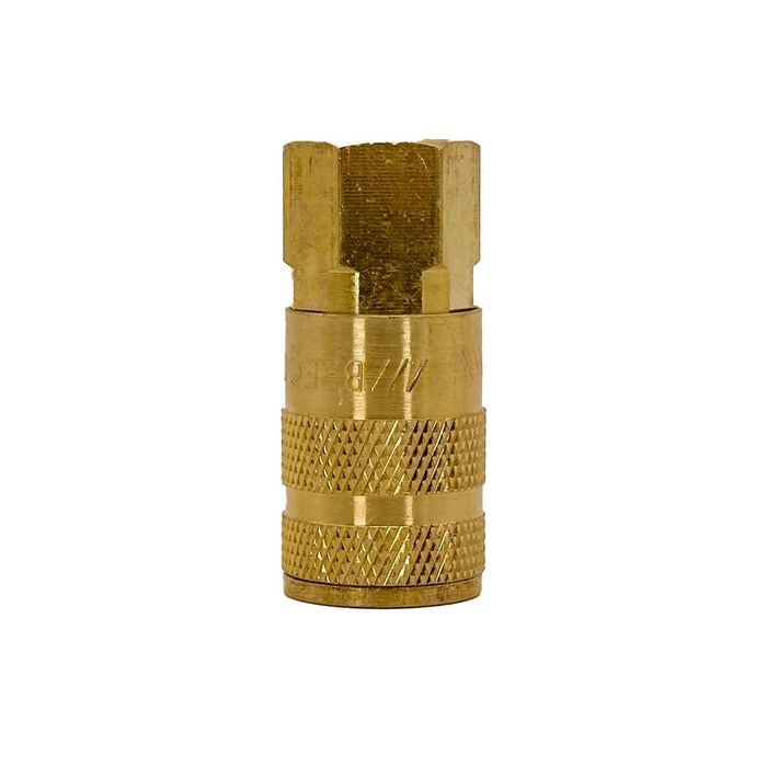 Breco, B-2OF2-B, ARO 210, A Type, 1/4" Coupler x 1/4" Female Thread NPT, Sleeve Guard, Brass