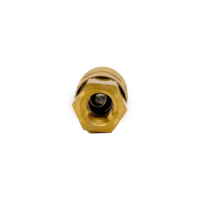 Breco, B-2OF2-B, ARO 210, A Type, 1/4" Coupler x 1/4" Female Thread NPT, Sleeve Guard, Brass