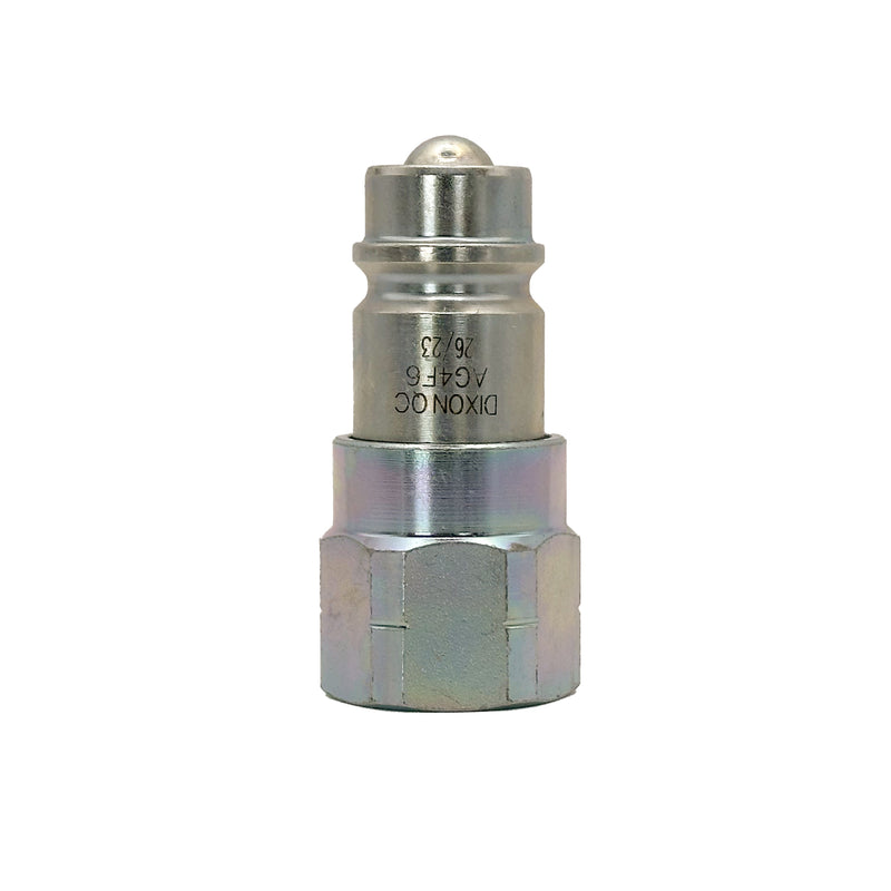 1/2" Pioneer Interchange, AG-Style Plug, Ball Valve Jump Size Female Plug, AG4F6 (1)