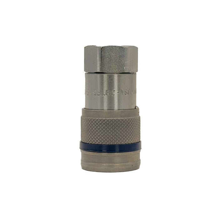 Dixon 3HTF3, HT-Series, Flushface FF, 3/8" Body Coupler x 3/8" Female Threaded (Steel)
