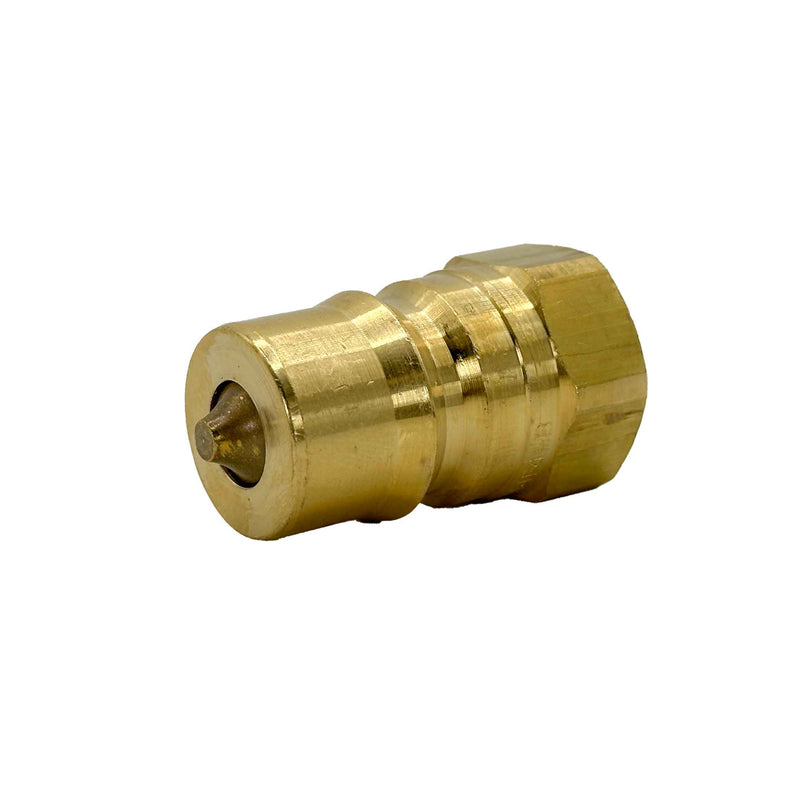 Dixon H4F4-B, H Series, ISO-B Interchange, 1/2" Body Plug x 1/2" Female Thread (Brass)