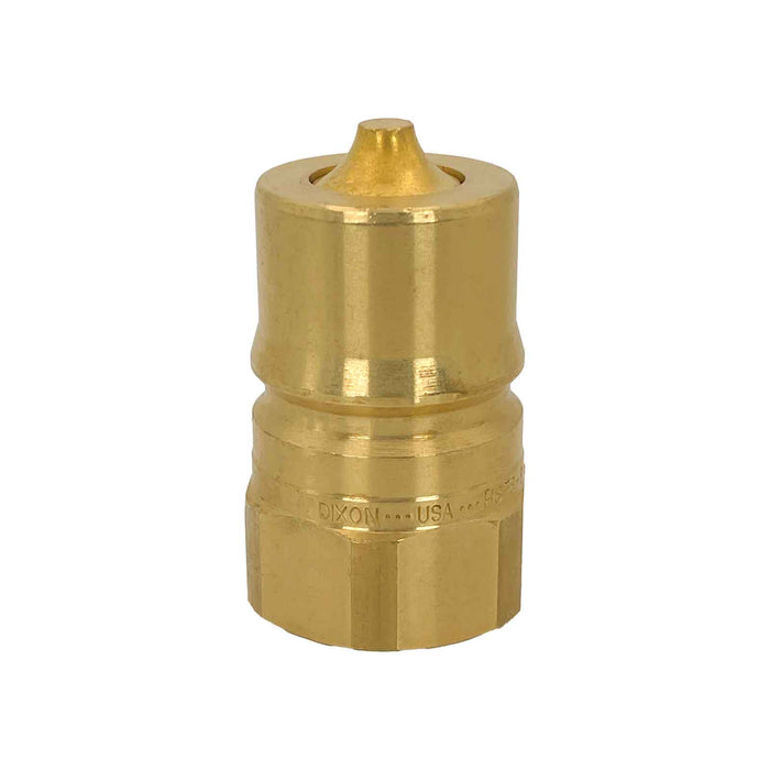 Dixon H8F8-B, H Series, ISO-B Interchange, 1" Body Plug x 1" Female Thread (Brass)