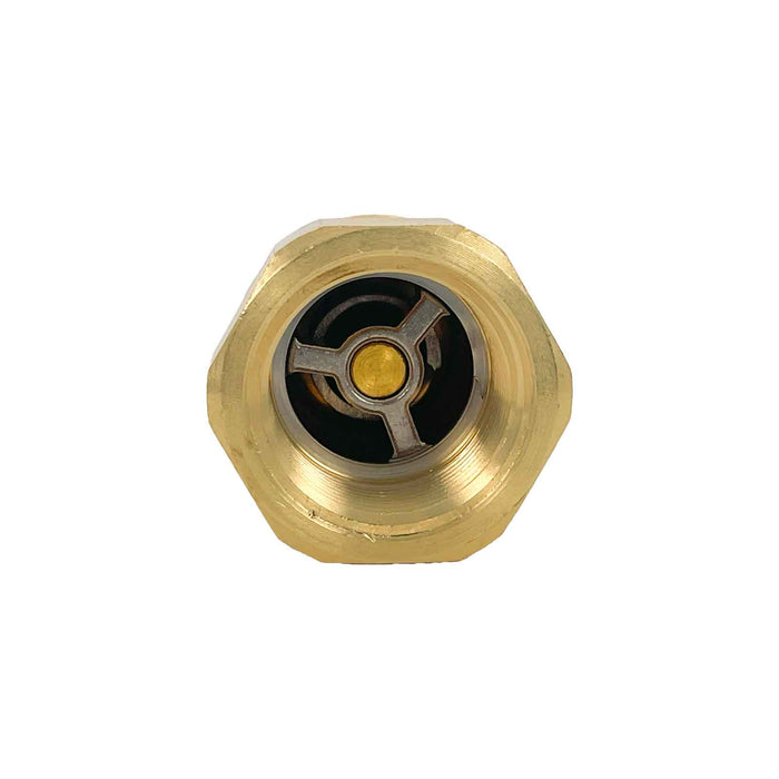 Dixon H8F8-B, H Series, ISO-B Interchange, 1" Body Plug x 1" Female Thread (Brass)