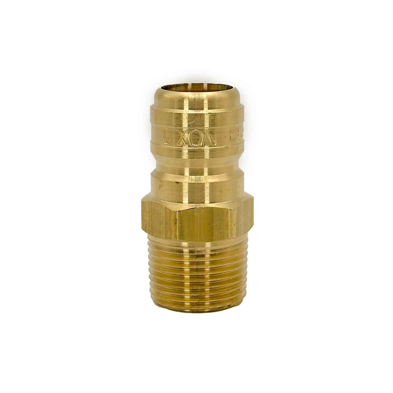 DIXN E6M6-B, Brass Straight Thru 3/4" Plug, 3/4" Male Thread, FST Style