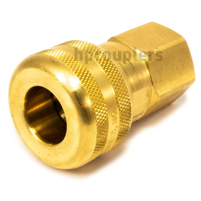 Foster FM6206, 6 Series, Industrial Coupler, Automatic, 1/2" Female NPT, Brass
