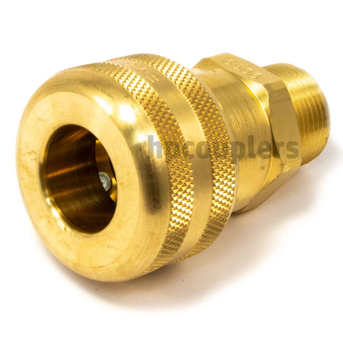 Foster FM6306, 6 Series, Industrial Coupler, Automatic, 1/2" Male NPT, Brass