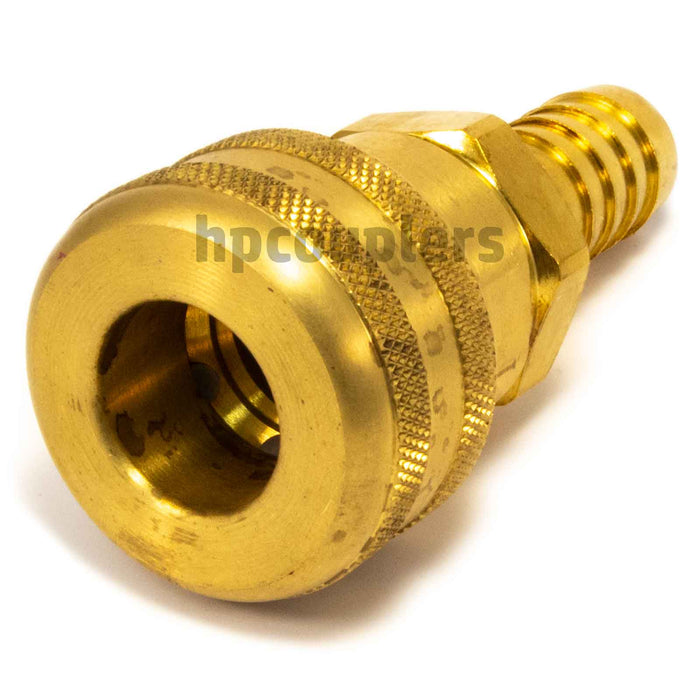 Foster FM6806, 6 Series, Industrial Coupler, Automatic, 1/2" Hose Barb, Brass