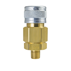 Foster 5305, 5 Series, Industrial Coupler, Automatic, 1/2" Male NPT, Brass, Steel