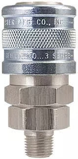 Foster 3303S/S, 3 Series, Industrial Coupler, Manual, 3/8" Male NPT, Stainless Steel