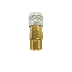 hpcouplers LL25 Series, 1/4" Lincoln Coupler x 1/4″ Female NPT, Manual, Steel&Brass