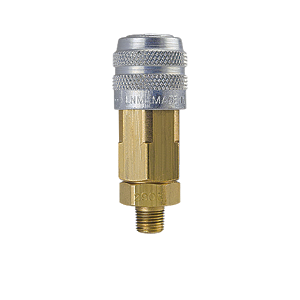 hpcouplers LL25 Series, 1/4" Lincoln Coupler x 1/4″ Male NPT, Manual, Steel&Brass