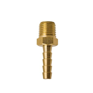 ZSI - Foster Adapter, Brass Male Pipe Thread Hose Barb, M8