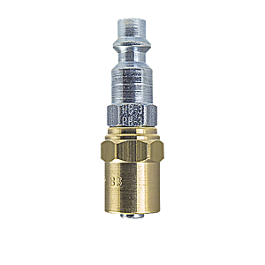 Foster 3 Series, Reusable Hose Barb, 1/4" Industrial Plug x 1/4" ID x 1/2" OD Hose, PB3-3