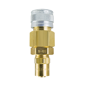 Foster 5 Series, Reusable Hose Barb, 1/2" Industrial Coupler x 1/2" ID x 15/16" OD Hose, SP17-5