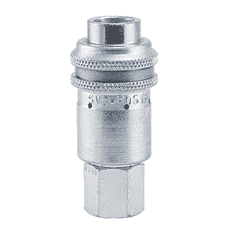 Foster SV3003, 3 Series, Industrial Coupler, Manual, 1/4" Female NPT, Safety Valve, Brass, Steel