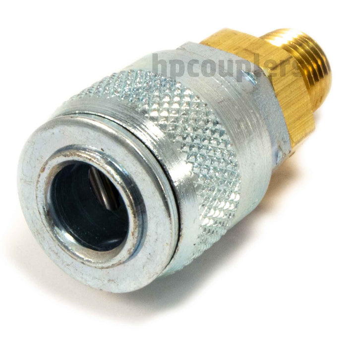 Foster TF3303, TF Series, True-Flate, Automotive, Coupler, Automatic, 3/8" Male NPT, Brass, Steel