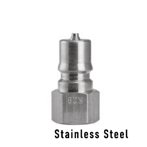 Foster K8S/S, FHK Series, ISO B,  1" Two Way Shut-off, Plug, Stainless Steel