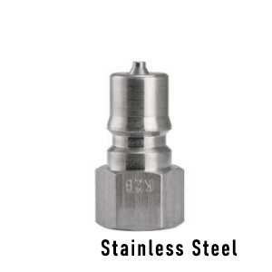 Foster K4S/S, FHK Series, ISO B,  1/2" Two Way Shut-off, Plug, Stainless Steel