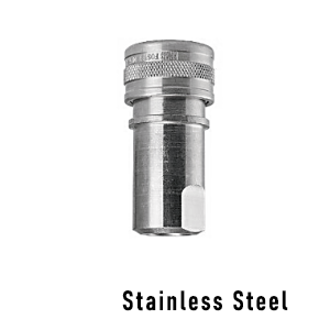 Foster H3S/S, FHK Series, ISO B,  3/8" Two Way Shut-off, Coupler, Stainless Steel