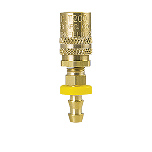 ZSI-Foster, FJT 1/4" Series Straight Thru Sockets, Push-Lock Hose Barb, FS206P