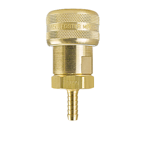 Foster FM5605, 5 Series, Industrial Coupler, Automatic, 1/4" Hose Barb, Brass