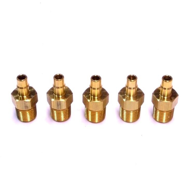 MEM-CO 1/8 B5 Male Pipe NPT Mini Barb Tube Fittings (5pcs)
