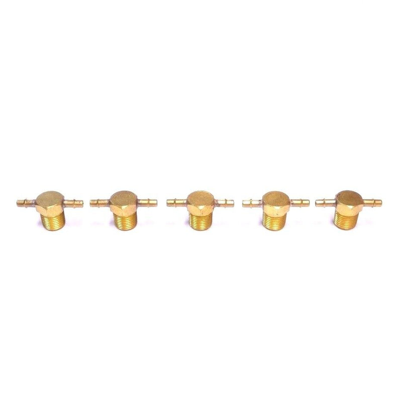MEM-CO 1/8 T3 T Type Male Pipe NPT Mini Barb Tube Fittings (5pcs)