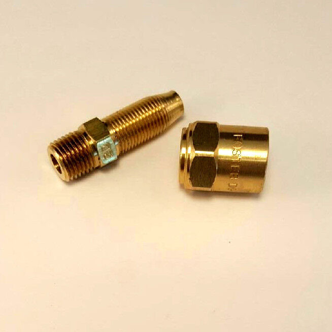 Reusable Hose Barb - 1/4" NPT X 3/8" ID - 11/16" OD hose - Air Hose FIttings