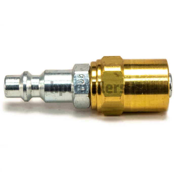 Reusable Hose Barb - 1/4" Body Plug X 3/8" ID - 5/8" OD Air Fittings