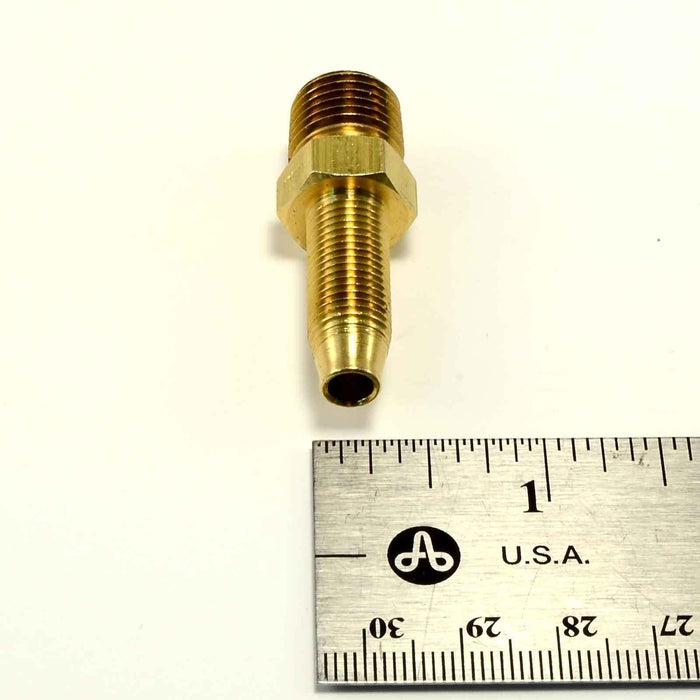 Reusable Hose Barb - 1/4" NPT X 1/4" ID - 1/2" OD hose - Air Hose FIttings