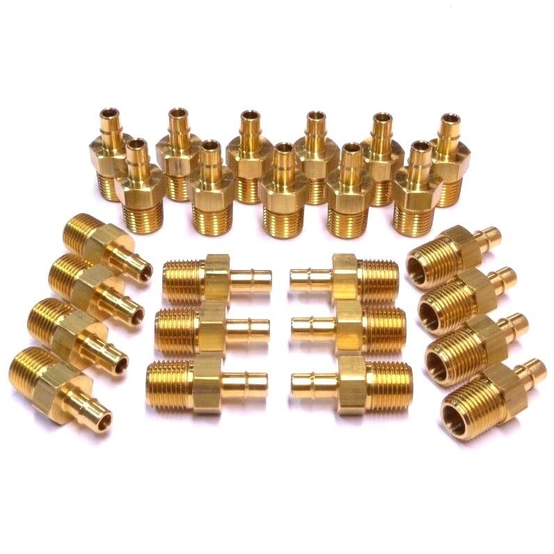 MEM-CO 1/8 B5 Male Pipe NPT Mini Barb Tube Fittings (25pcs)