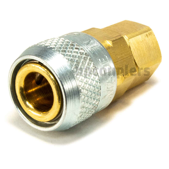 Foster 210-2803, Aro 210 Series Coupler, Automatic, 1/8" Female NPT, Brass, Steel